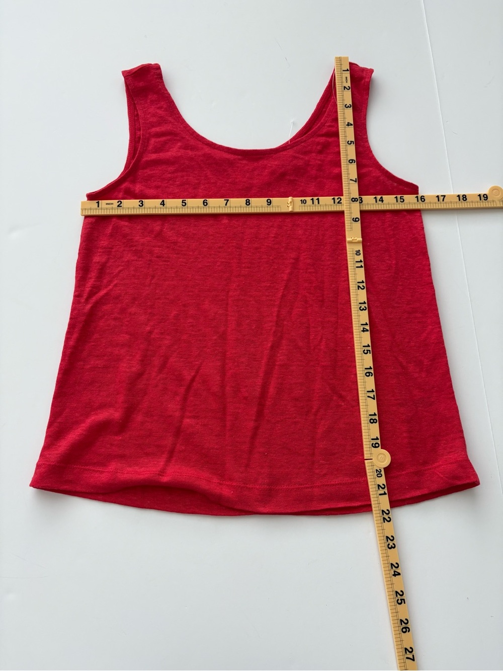 Sigrid Olsen Linen 2 Piece Set Tank Top Open Front Cardigan Red NWT Size S - Picture 6 of 12